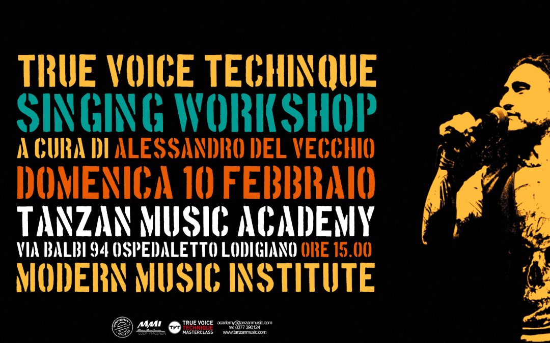Singing Workshop con Alessandro Del Vecchio